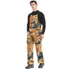 Men s Side Zip Front Pouch Ski And Snowboard Bib Pants	 