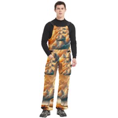 Men s Side Zip Front Pouch Ski And Snowboard Bib Pants	 