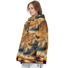 Women s Pullover Zip Ski and Snowboard Waterproof Breathable Jacket 