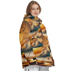 Women s Pullover Zip Ski and Snowboard Waterproof Breathable Jacket 