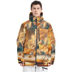 Men s Multi Pockets Zip Ski and Snowboard Waterproof Breathable Jacket 