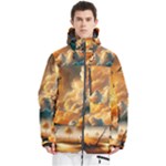 Nature Storm Painting Men s Multi Pockets Zip Ski and Snowboard Waterproof Breathable Jacket