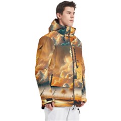 Men s Multi Pockets Zip Ski and Snowboard Waterproof Breathable Jacket 
