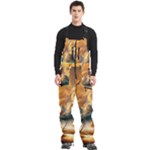 Nature Storm Painting Men s Front Zip Ski And Snowboard Bib Pants