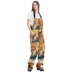 Women s Front Zip Ski And Snowboard Bib Pants 