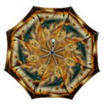 Nature Storm Painting Automatic Folding Umbrella with Case (Medium)