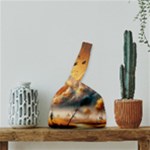 Nature Storm Painting Japanese Wrist Knot Bag