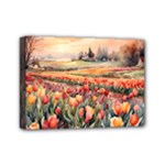 Tulips Field Tree Mini Canvas 7  x 5  (Stretched)