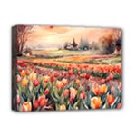 Tulips Field Tree Deluxe Canvas 16  x 12  (Stretched) 