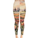 Tulips Field Tree Everyday Leggings 