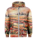 Tulips Field Tree Men s Zipper Hoodie