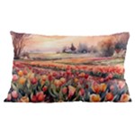 Tulips Field Tree 24 x16  Lumbar Throw Cushion Case (Two Sides)