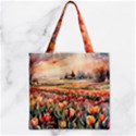 Zipper Grocery Tote Bag 