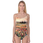 Tulips Field Tree Camisole Leotard 