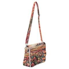 Shoulder Bag with Back Zipper 