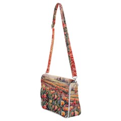 Shoulder Bag with Back Zipper 