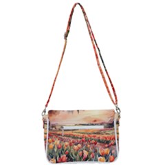 Shoulder Bag with Back Zipper 