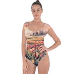 Tulips Field Tree Short Sleeve Leotard 
