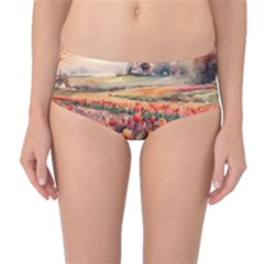 Mid-Waist Bikini Bottoms 
