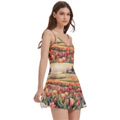 Body Wrap Sleeveless V-Neck Mini Dress 