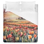 Tulips Field Tree Duvet Cover (Queen Size)