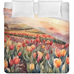 Tulips Field Tree Duvet Cover Double Side (King Size) from ArtsNow.com