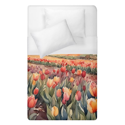 Tulips Field Tree Duvet Cover (Single Size) from ArtsNow.com