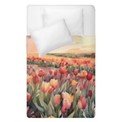 Tulips Field Tree Duvet Cover Double Side (Single Size) from ArtsNow.com