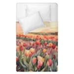 Tulips Field Tree Duvet Cover Double Side (Single Size)
