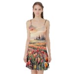Tulips Field Tree Satin Night Slip