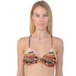 Tulips Field Tree Reversible Tri Bikini Top