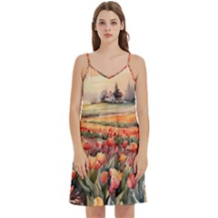 Mini Camis Dress With Pockets 