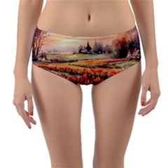 Reversible Mid-Waist Bikini Bottoms 