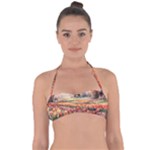 Tulips Field Tree Tie Back Bikini Top