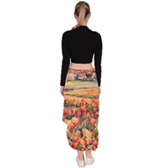 Asymmetrical Ruffle Hem Skirt  