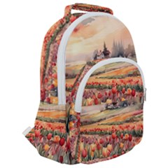 Rounded Multi Pocket Backpack 