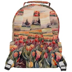Rounded Multi Pocket Backpack 