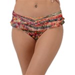Tulips Field Tree Frill Bikini Bottoms