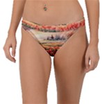 Tulips Field Tree Band Bikini Bottoms
