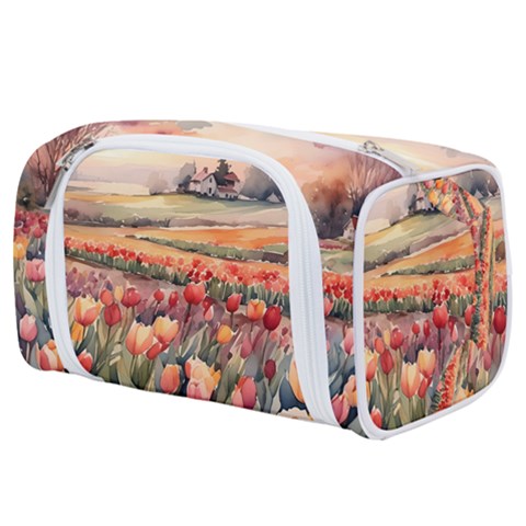 Tulips Field Tree Toiletries Pouch from ArtsNow.com