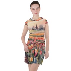 Drawstring Hooded Dress 