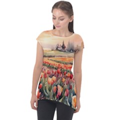 Cap Sleeve High Low Top 