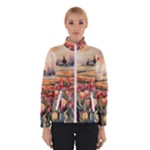 Tulips Field Tree Women s Bomber Jacket