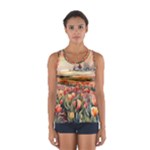 Tulips Field Tree Sport Tank Top 