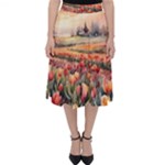 Tulips Field Tree Classic Midi Skirt