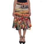 Tulips Field Tree Perfect Length Midi Skirt