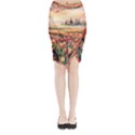 Midi Wrap Pencil Skirt 