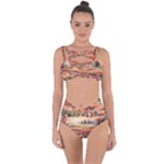Tulips Field Tree Bandaged Up Bikini Set 