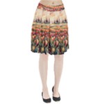 Tulips Field Tree Pleated Skirt