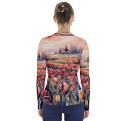 V-Neck Long Sleeve Top 